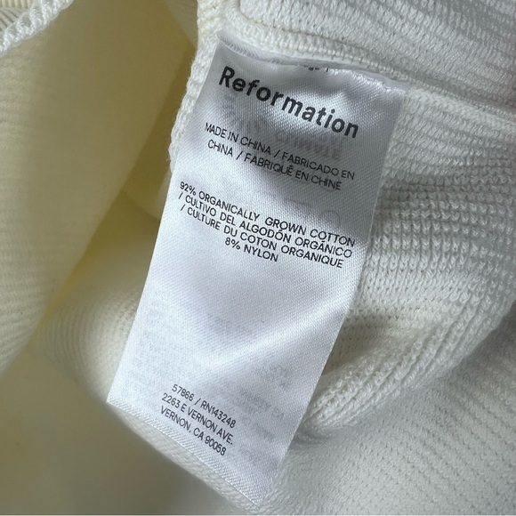 Reformation Nalini Sweater Cotton Tank - Picture 4 of 5